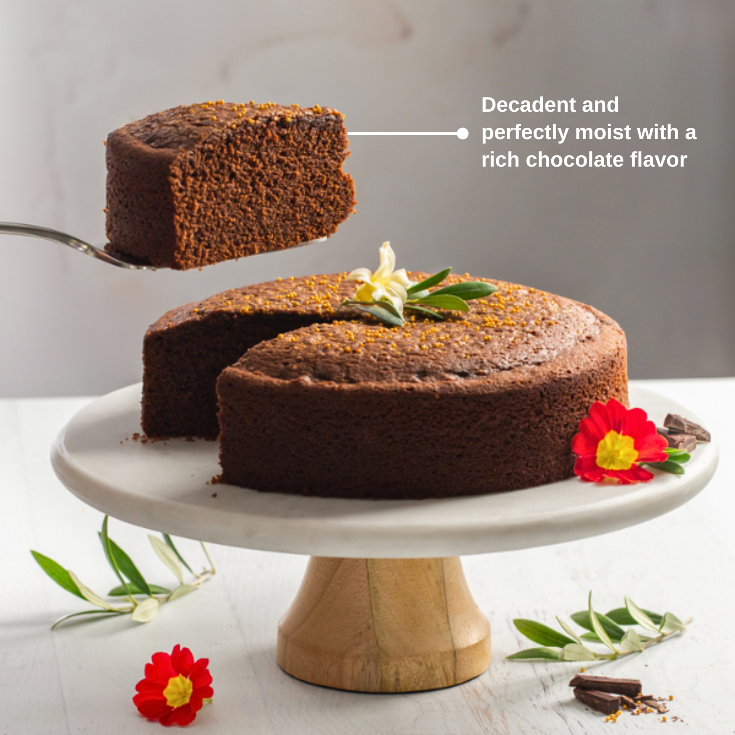 Chocolate Olive Oil Cake Mix | Flour & Olive