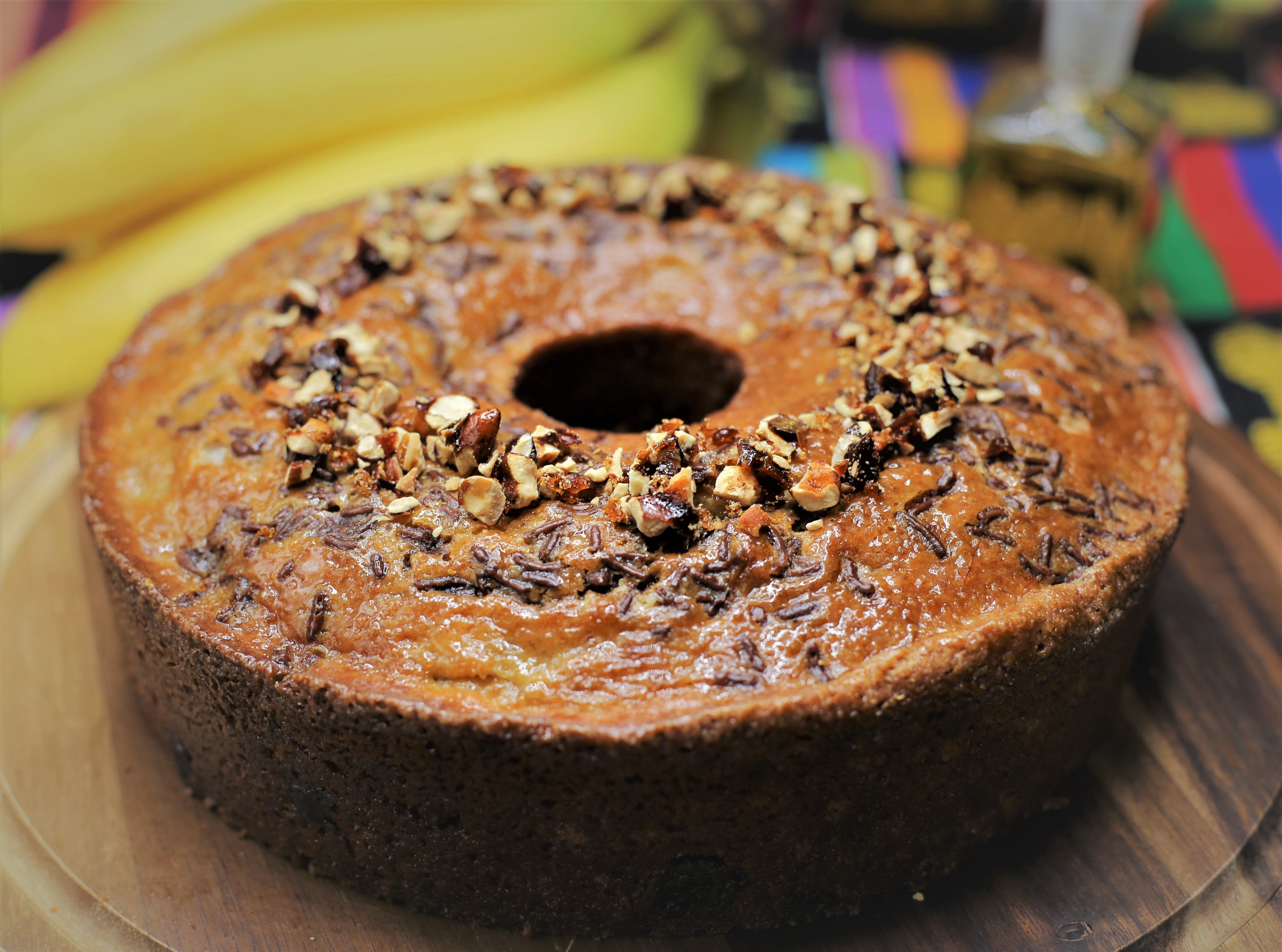 Kenyan Banana Chocolate Chip with OrangeBlossom Glaze Flour & Olive